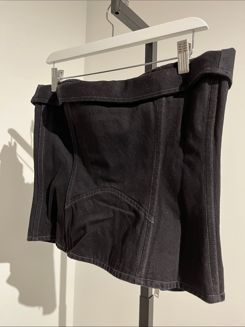 Dion Lee Black Denim Biker Corset - Picture 5 of 11